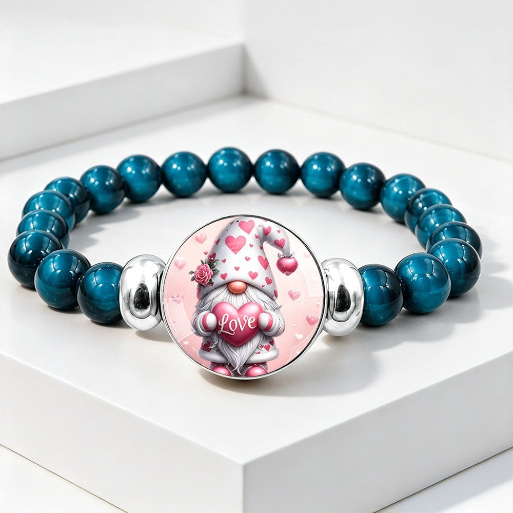 Love Gnome Bead Bracelet