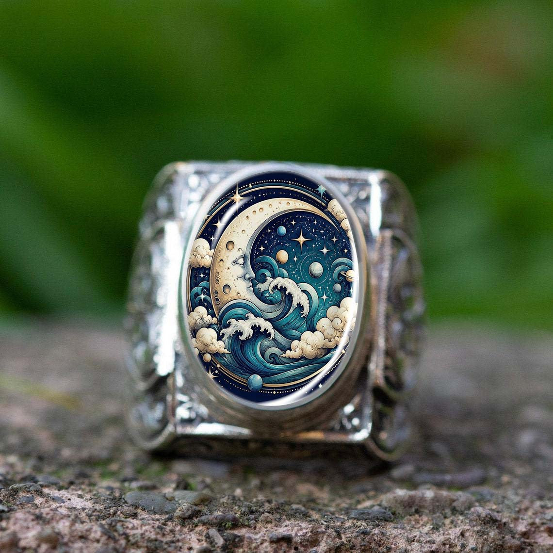 Starry Night Wave Ring