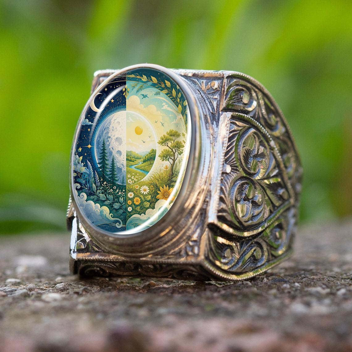 Day & Night Landscape Ring