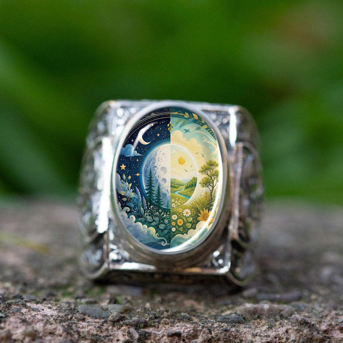Day & Night Landscape Ring