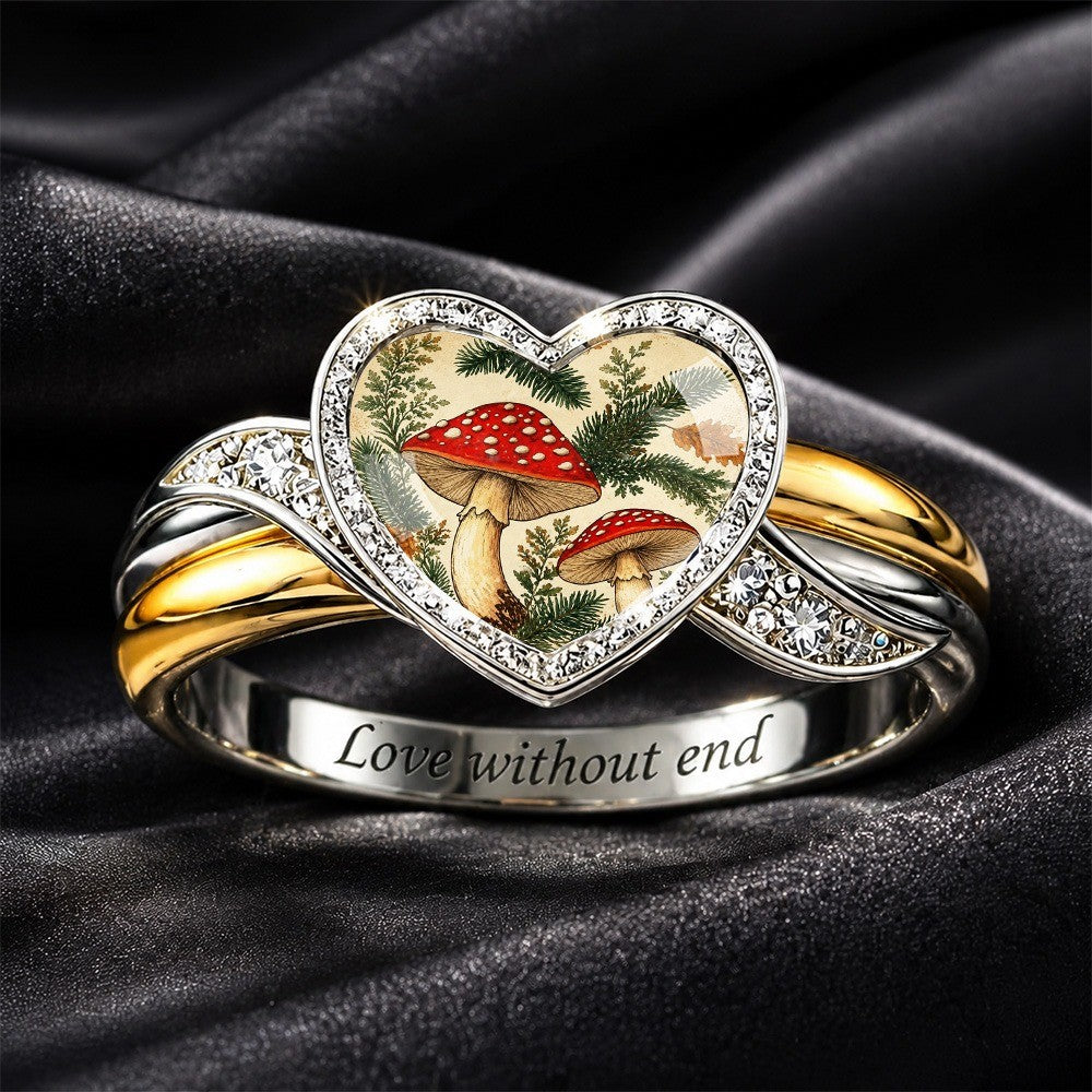 Mushroom Heart Ring