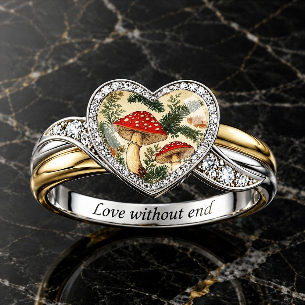Mushroom Heart Ring