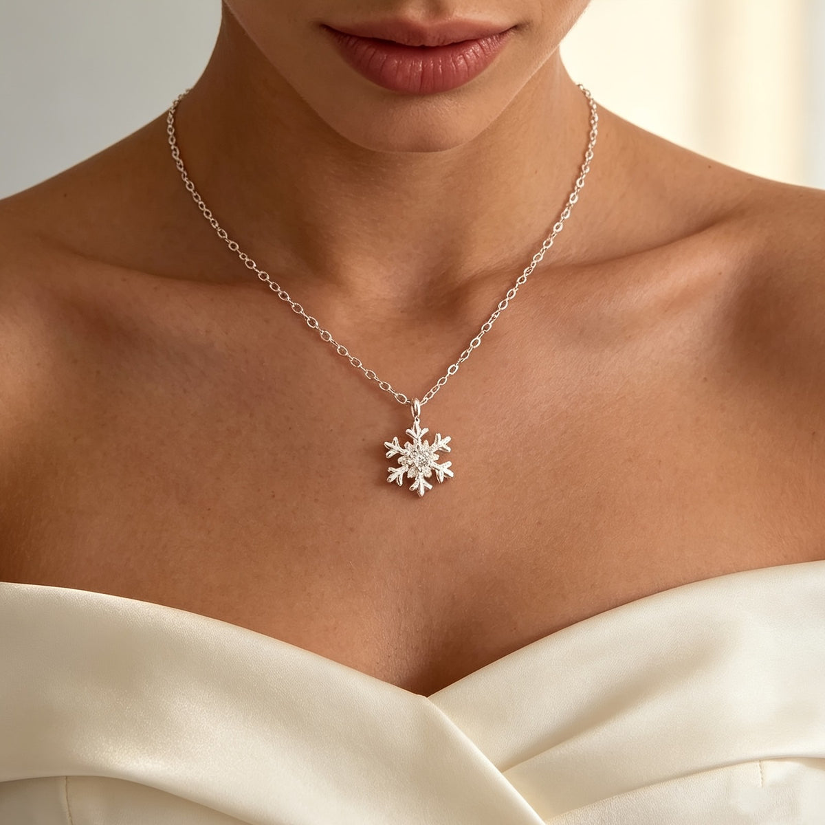Crystal Snowflake Necklace