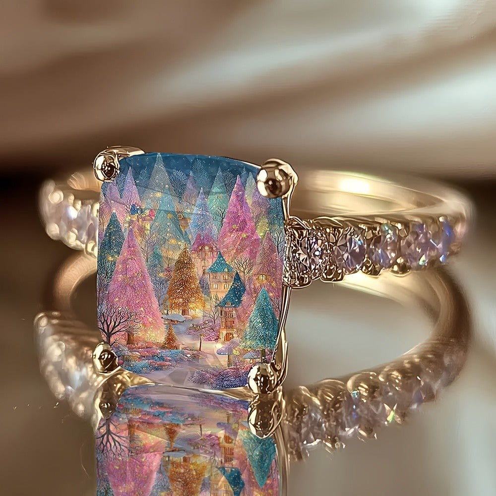 Winter Village Square Ring