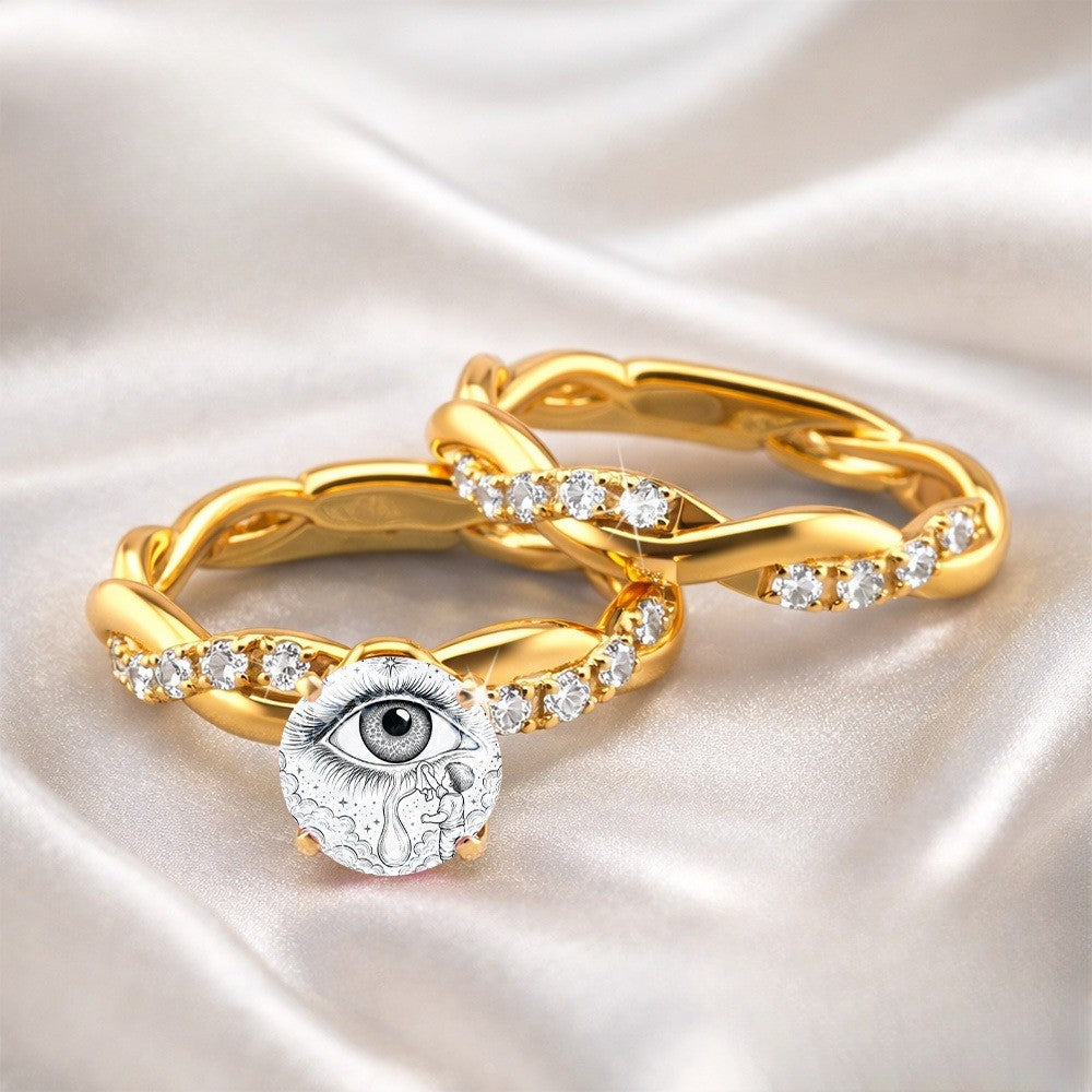 Starry Eye Statement Ring