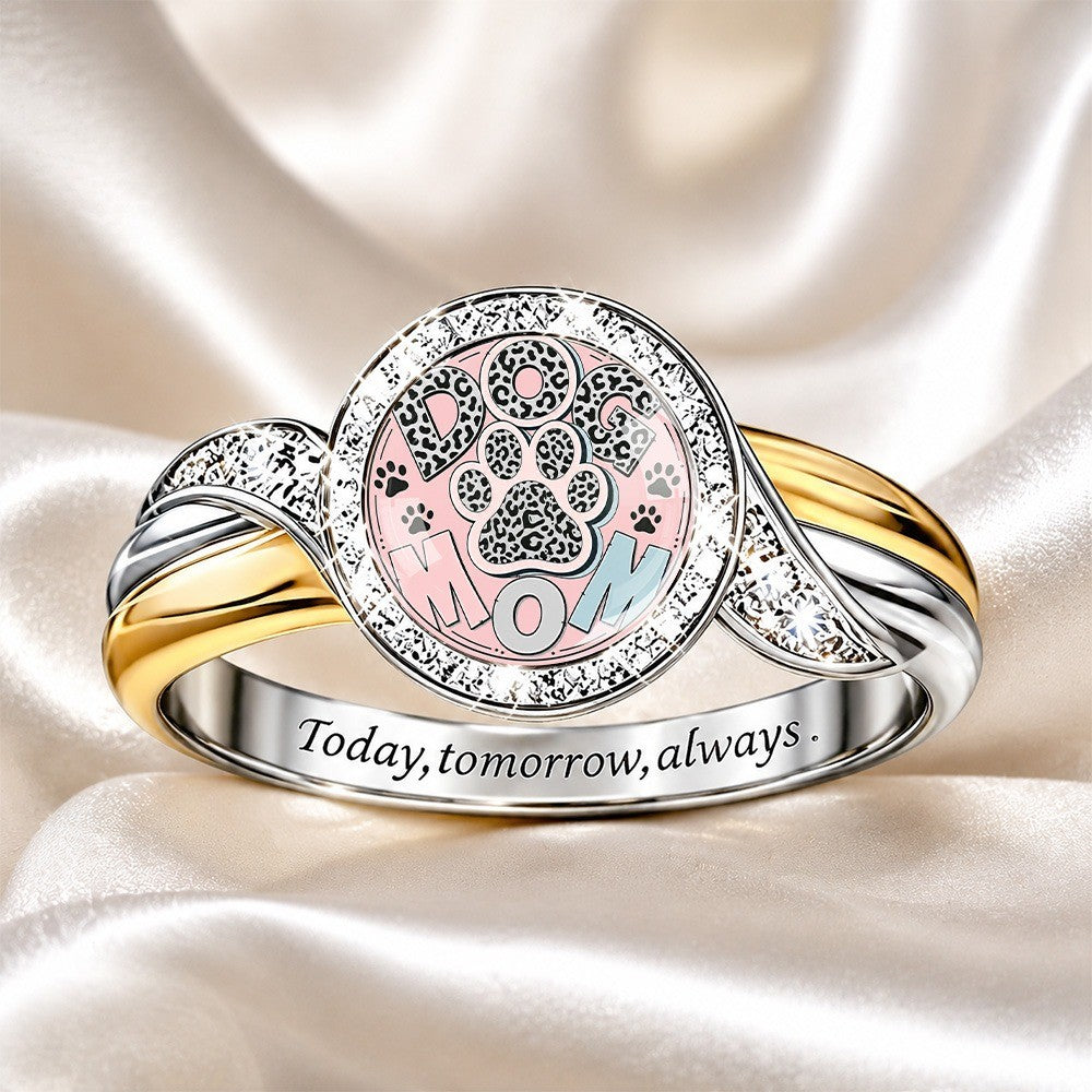 Paw Print Mom Ring