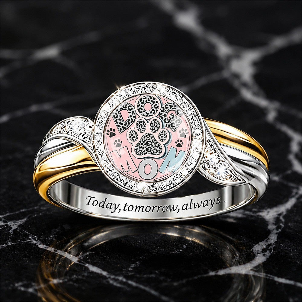 Paw Print Mom Ring