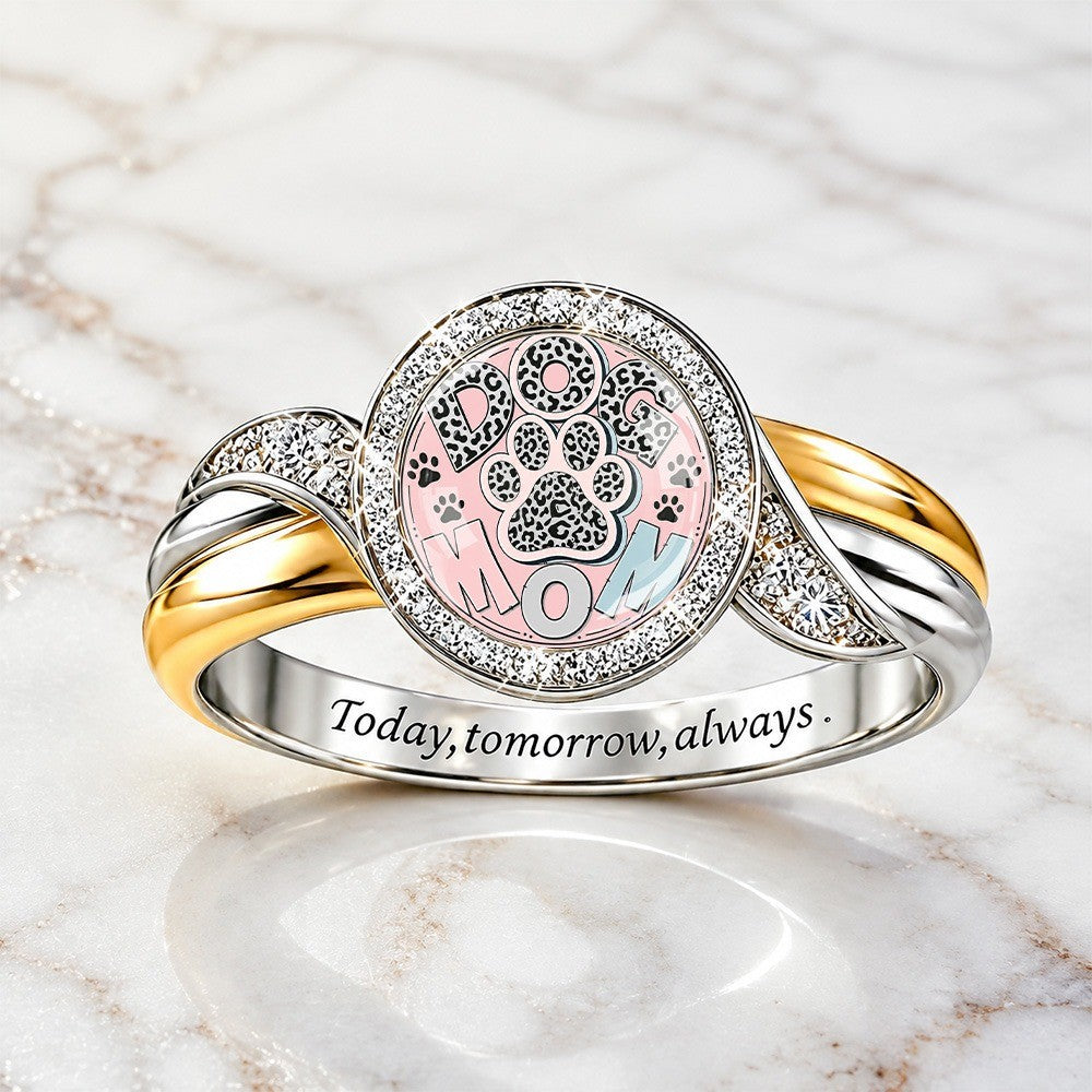 Paw Print Mom Ring