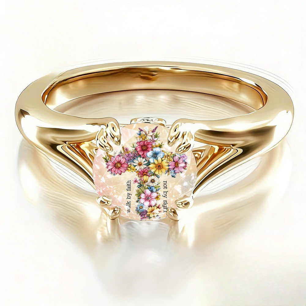 Floral Faith Ring