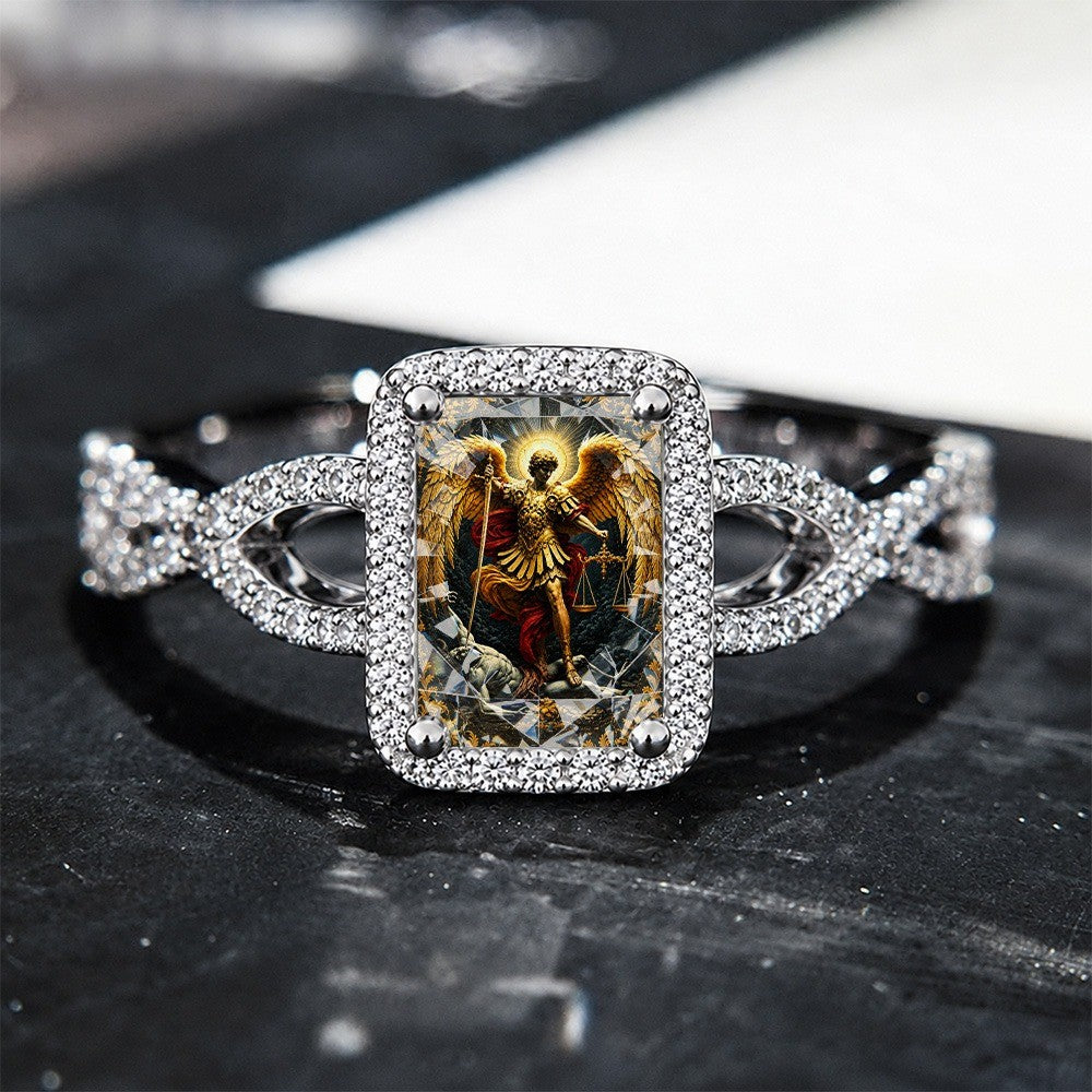 Winged Archangel Square Ring