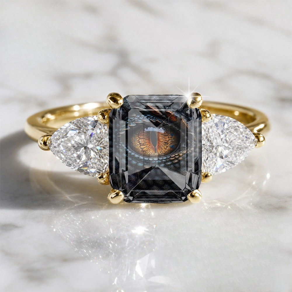 Dragon Eye Rectangular Ring