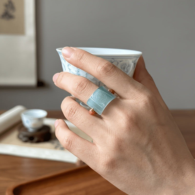 Jade Fu Symbol Ring