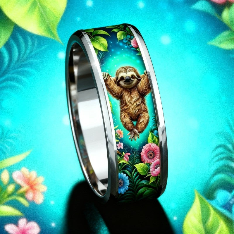 Tropical Sloth Ring