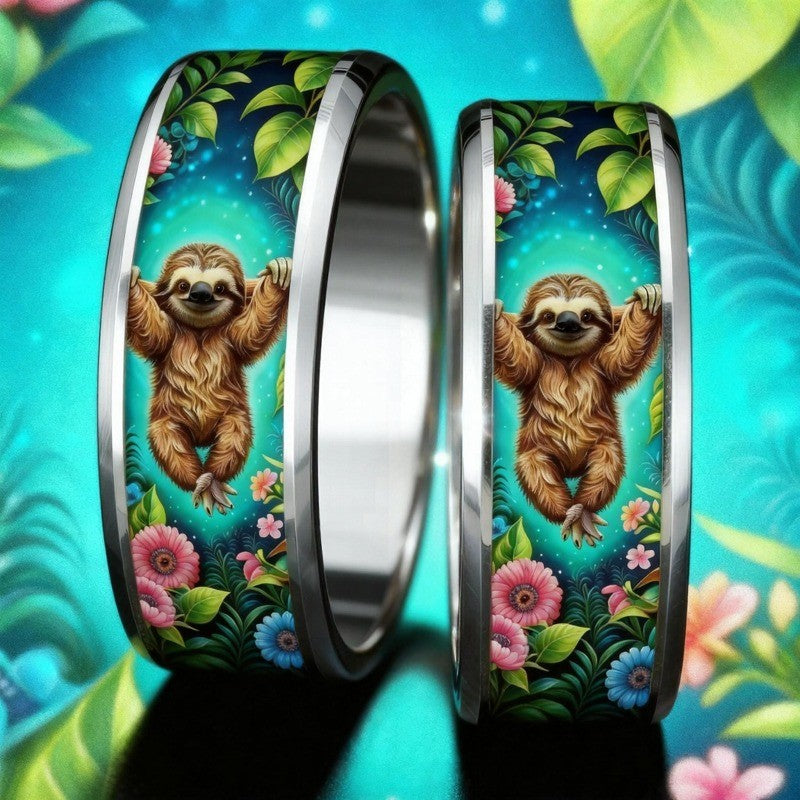 Tropical Sloth Ring