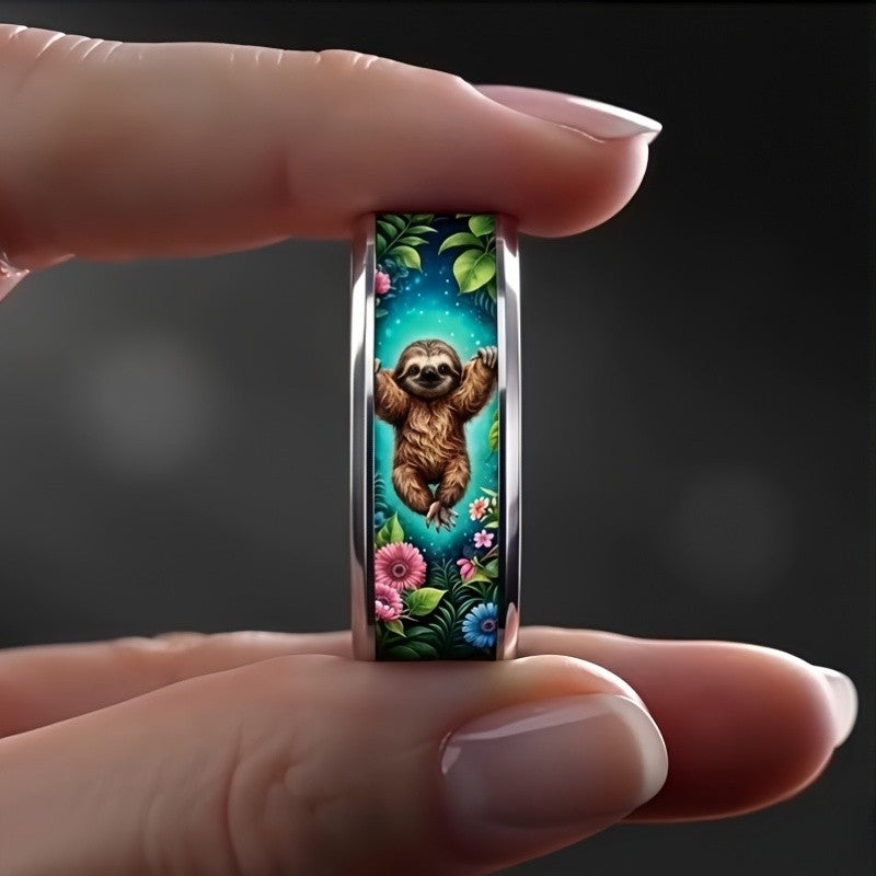 Tropical Sloth Ring