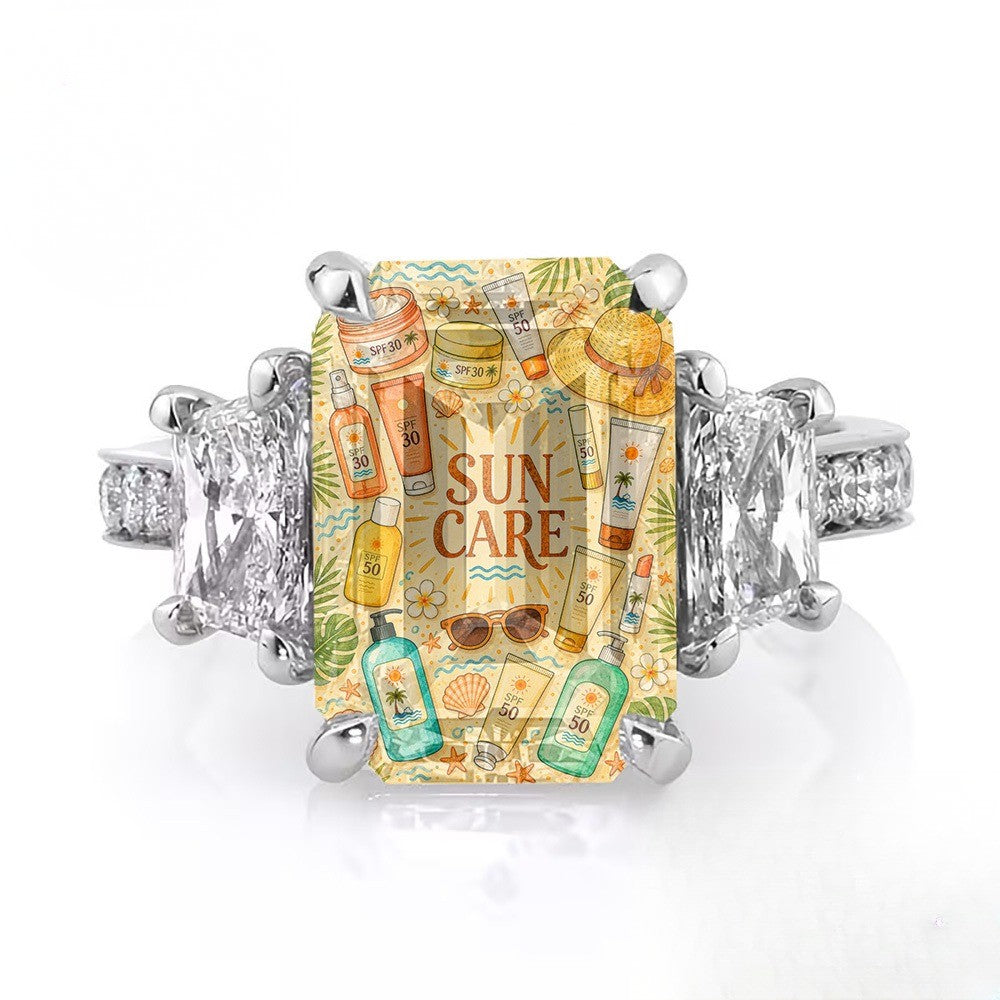 Sun Care Charm Ring