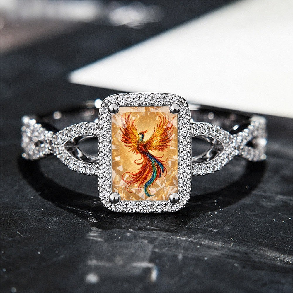Square Phoenix Statement Ring