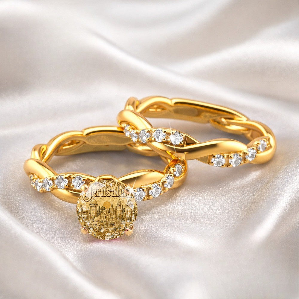 Jerusalem Cityscape Twisted Ring