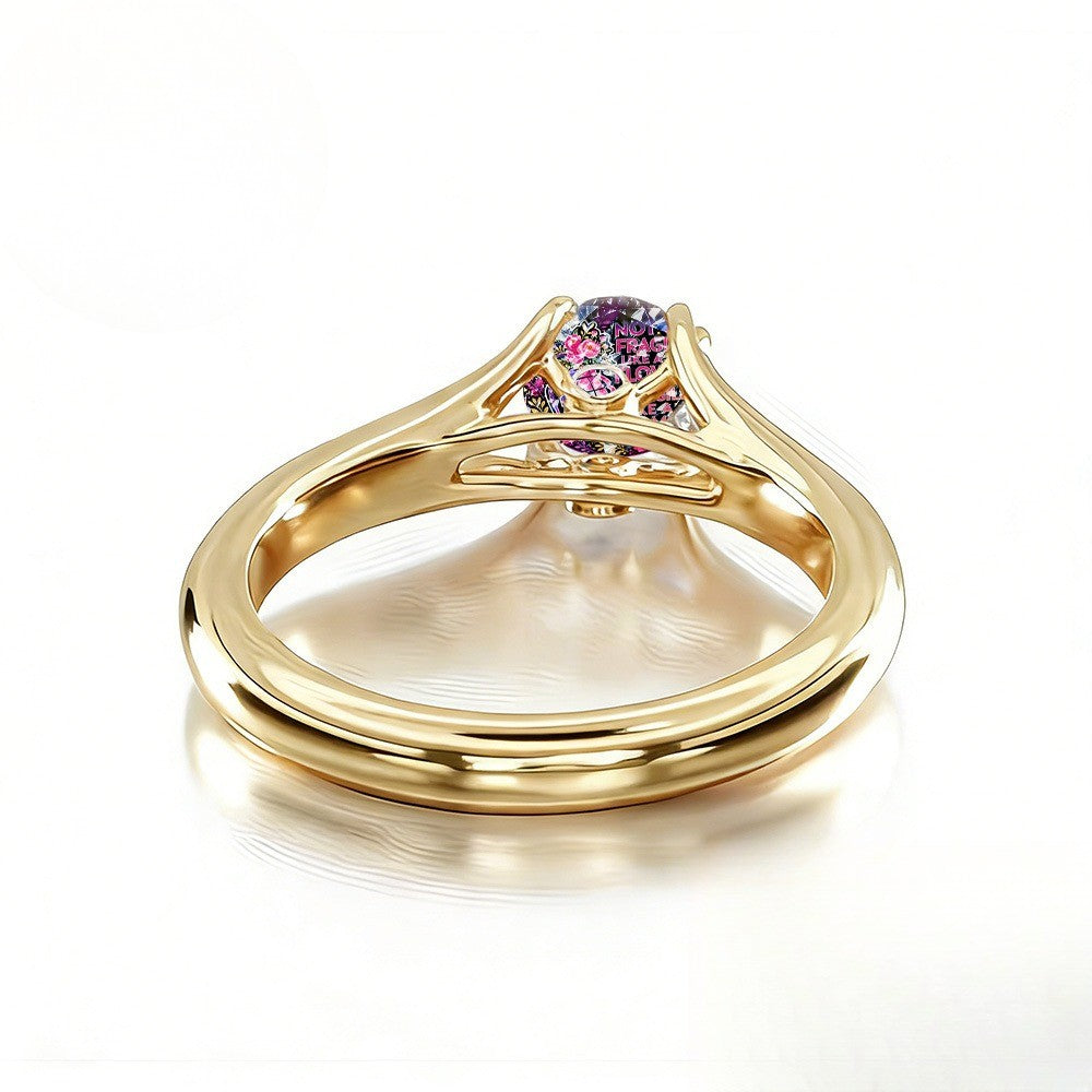 Floral Grenade Statement Ring