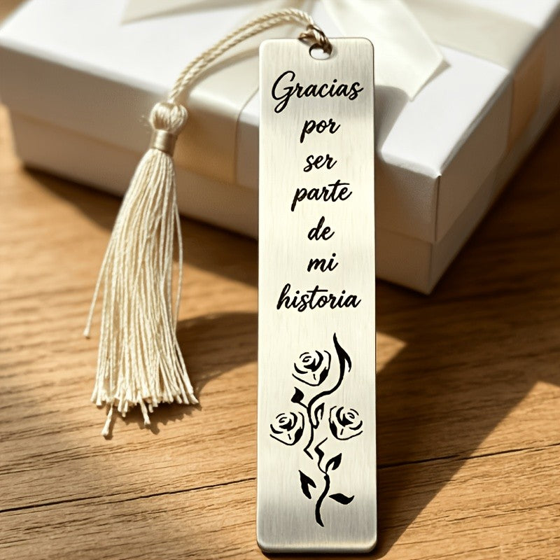 Rose Engraved Bookmark