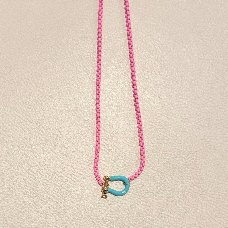 Braided Horseshoe Necklace