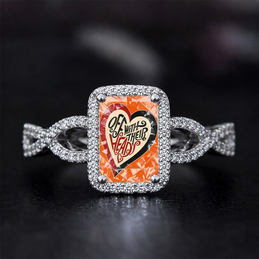 Square Heart Statement Ring