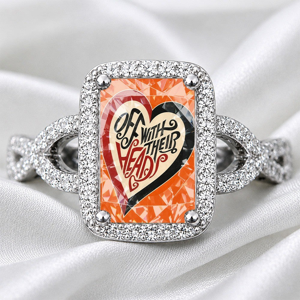 Square Heart Statement Ring
