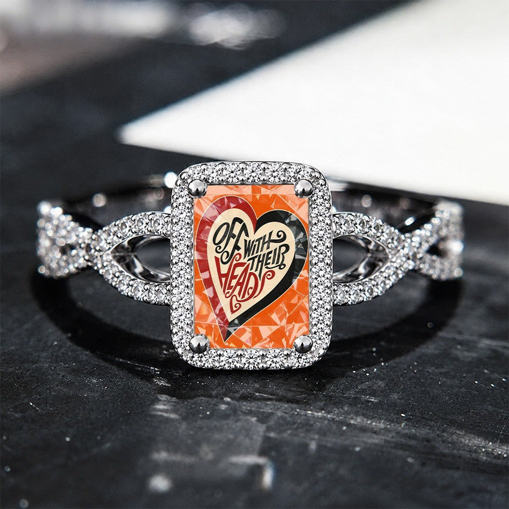 Square Heart Statement Ring