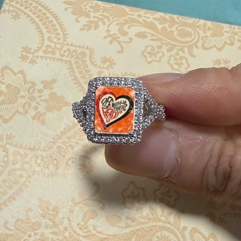 Square Heart Statement Ring