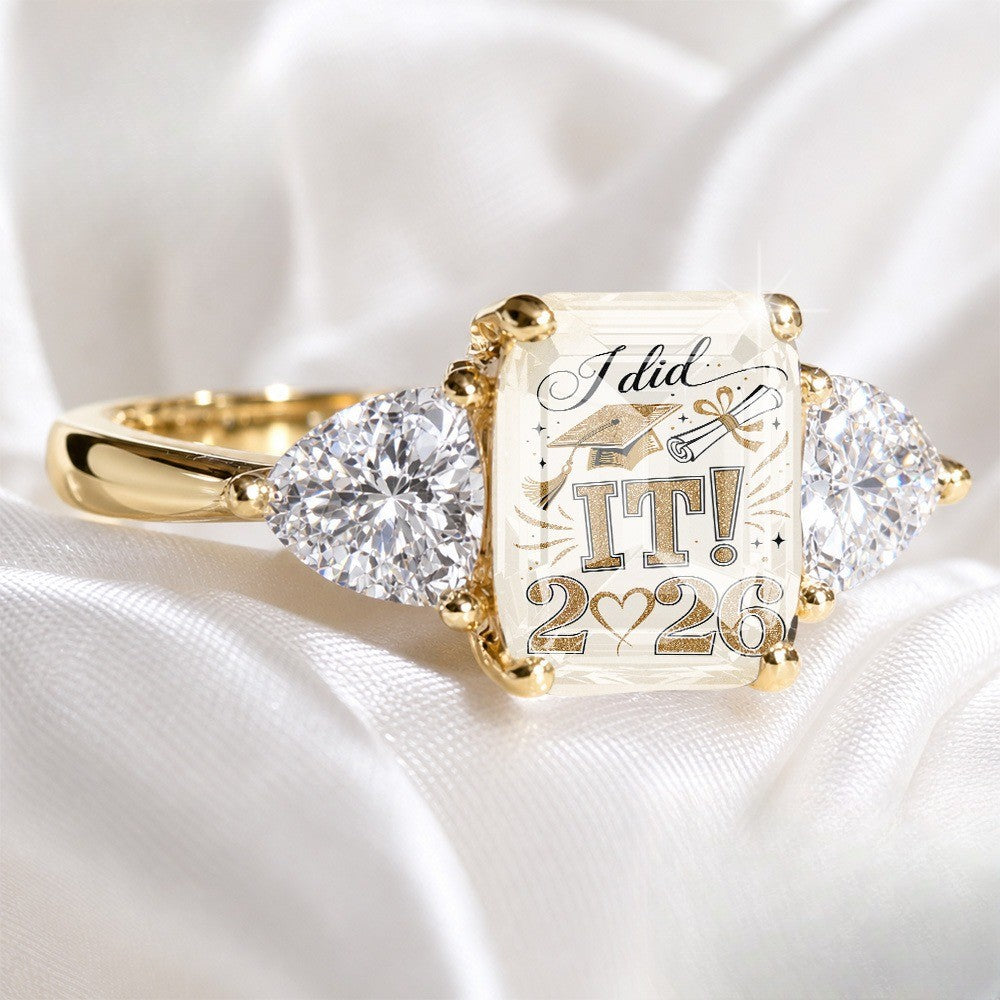 Graduation Celebration Square Ring