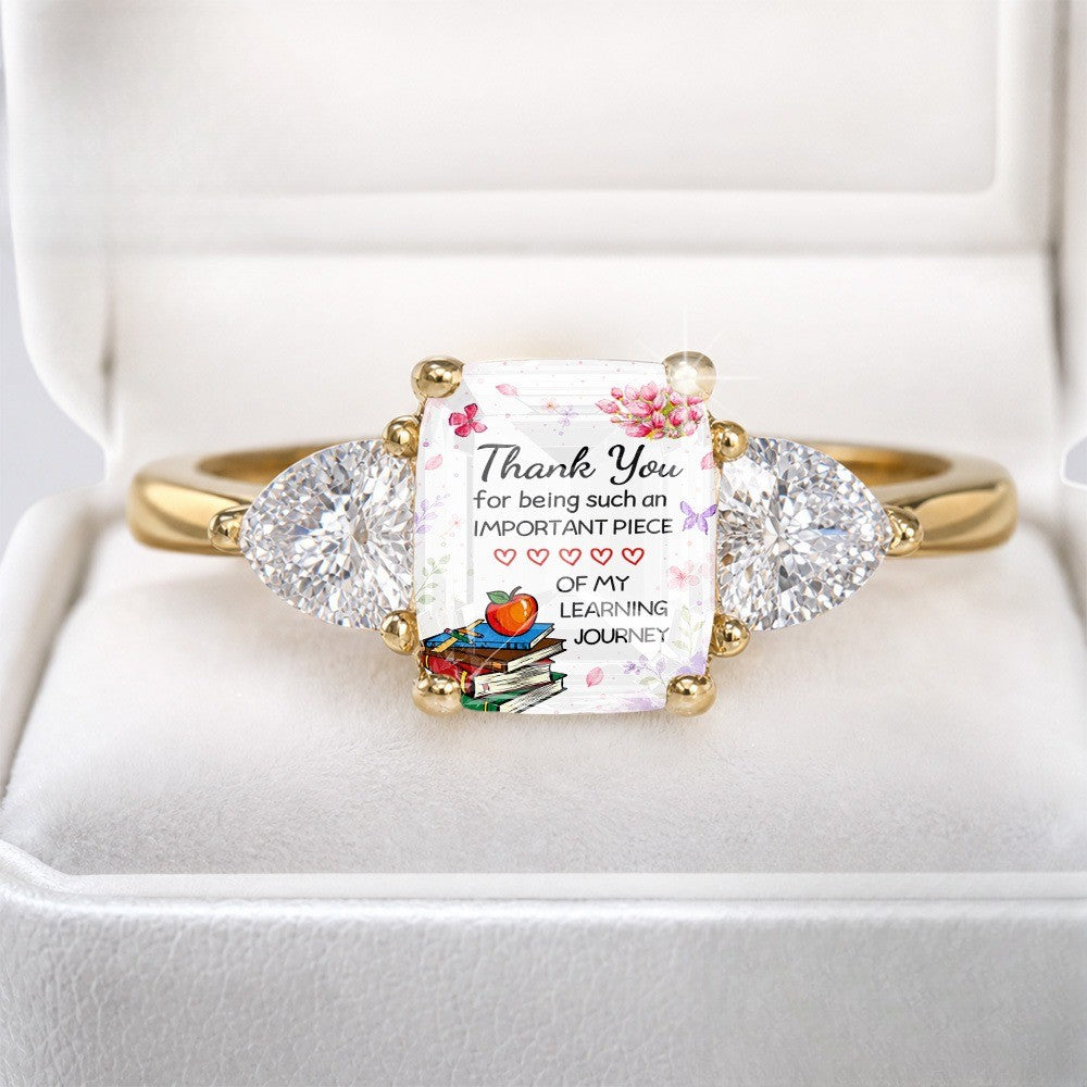 Learning Journey Glass Ring