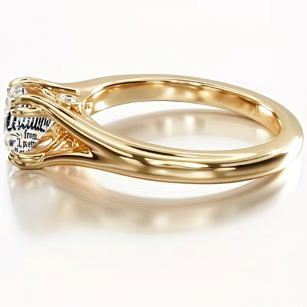 Attitude Quote Glass Ring