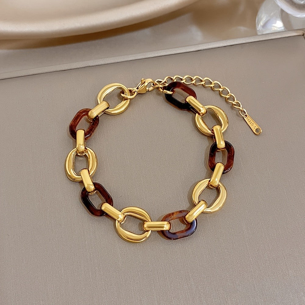 Tortoise Shell Link Bracelet