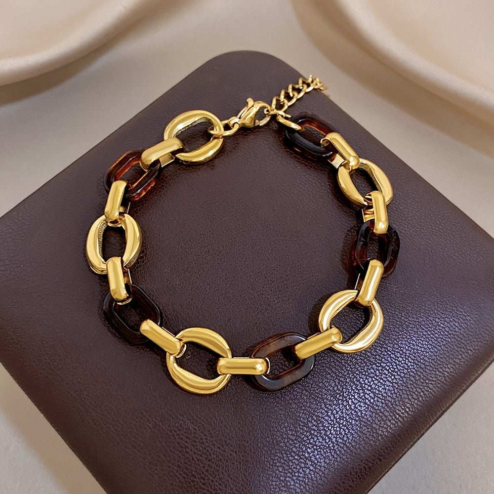 Tortoise Shell Link Bracelet