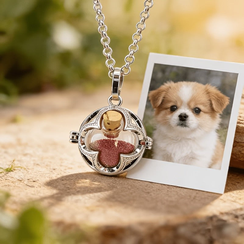 Clover Photo Locket Necklace