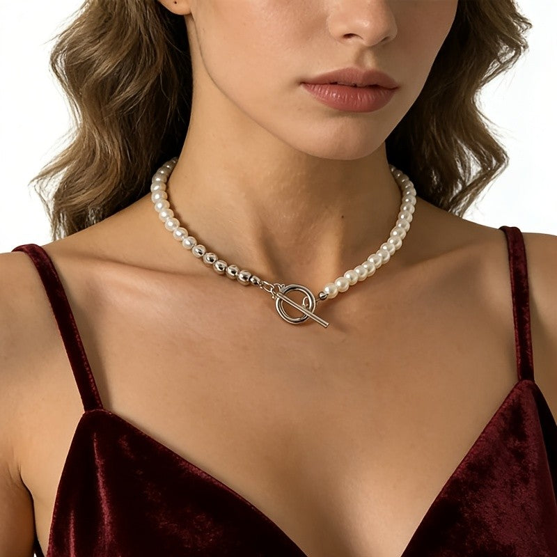 Two-Tone Beaded Necklace