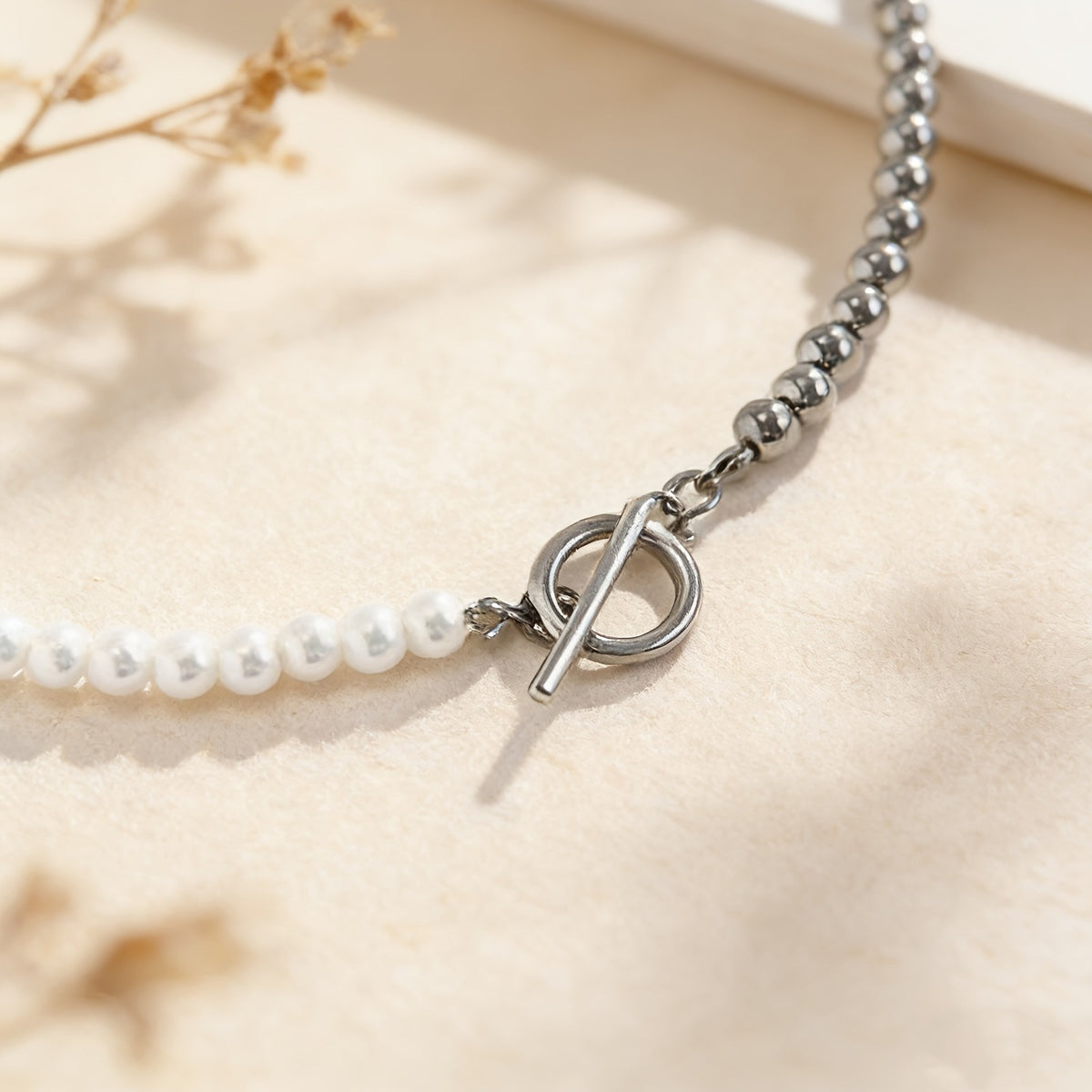 Two-Tone Beaded Necklace