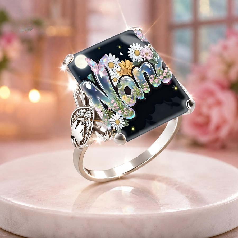 Nana Floral Square Ring