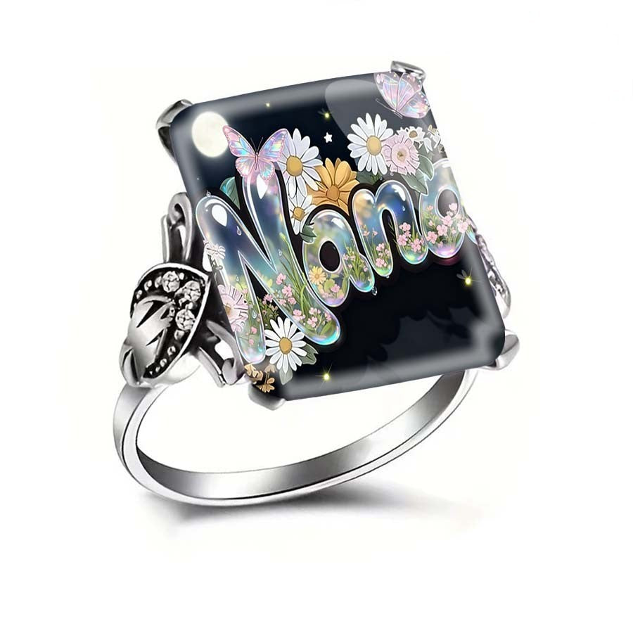 Nana Floral Square Ring