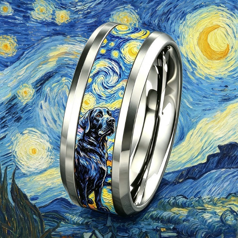 Starry Night Dog Ring