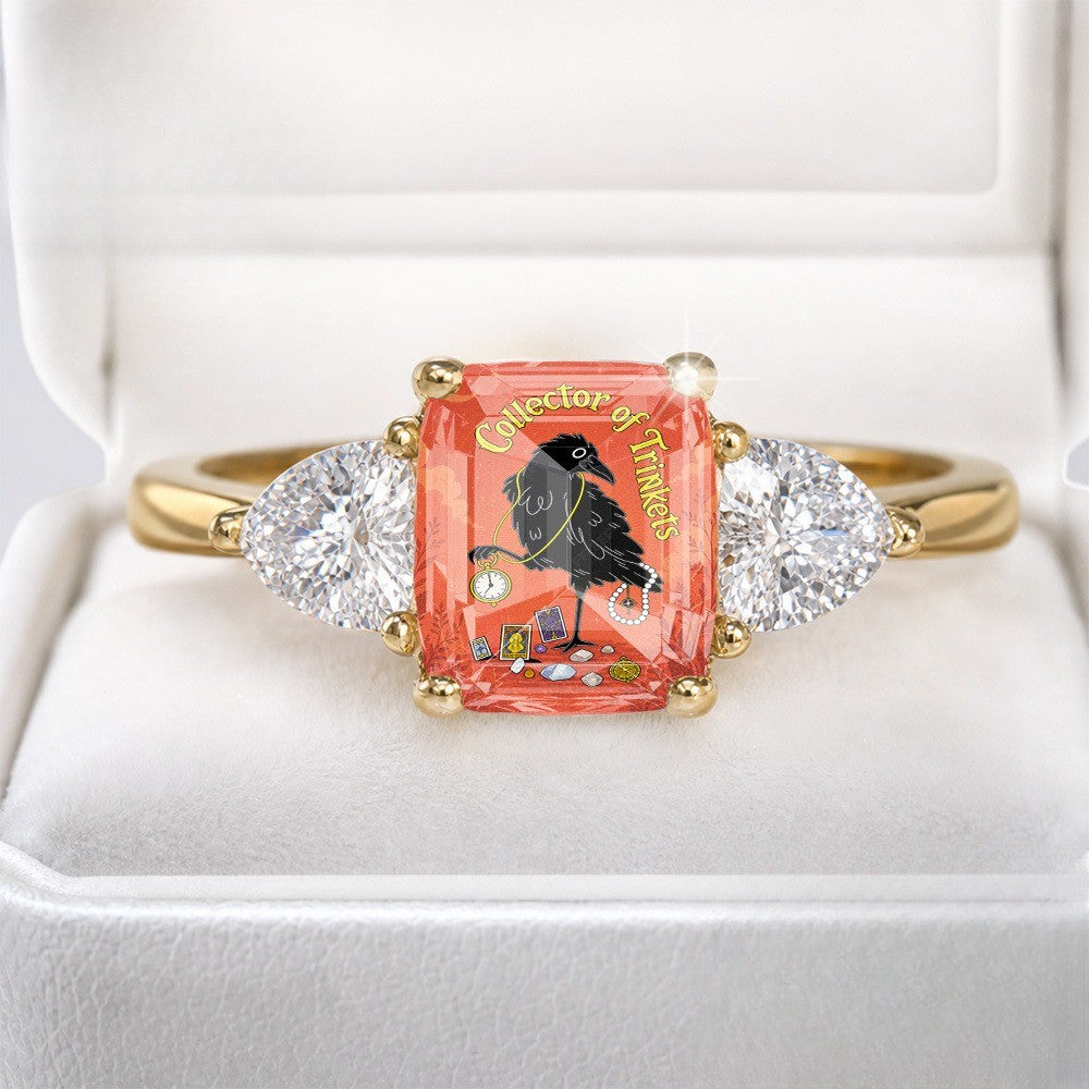 Raven & Trinkets Glass Ring