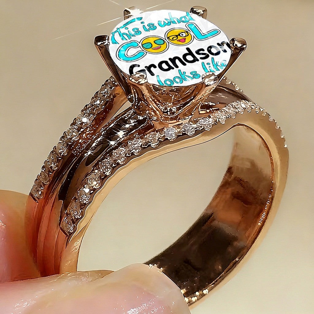 Cool Grandson Enamel Ring