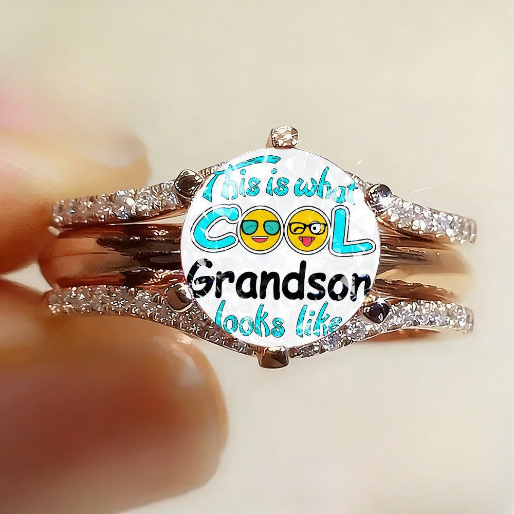 Cool Grandson Enamel Ring