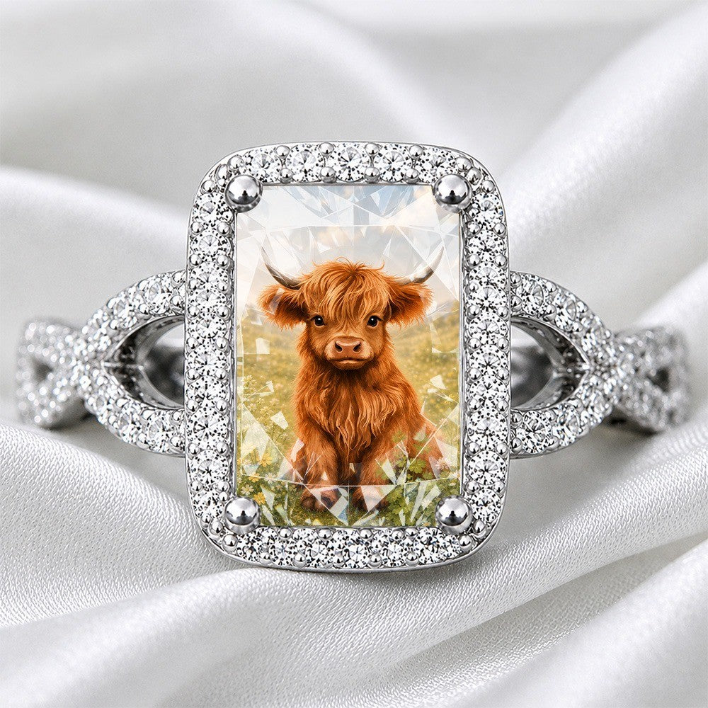 Highland Calf Square Ring
