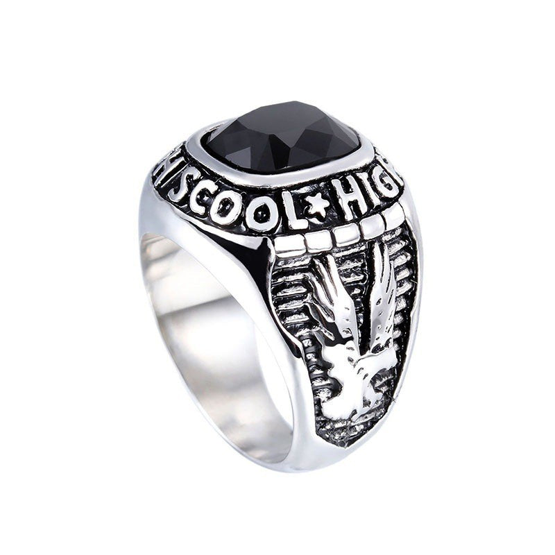 Eagle Crest Crystal Statement Ring