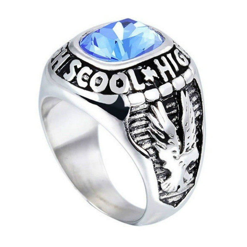 Eagle Crest Crystal Statement Ring