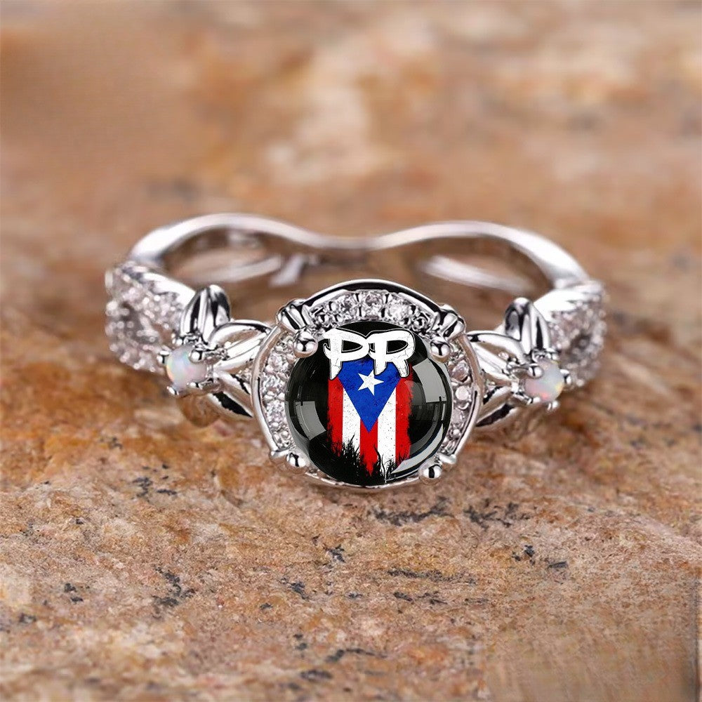 Puerto Rican Flag Ring