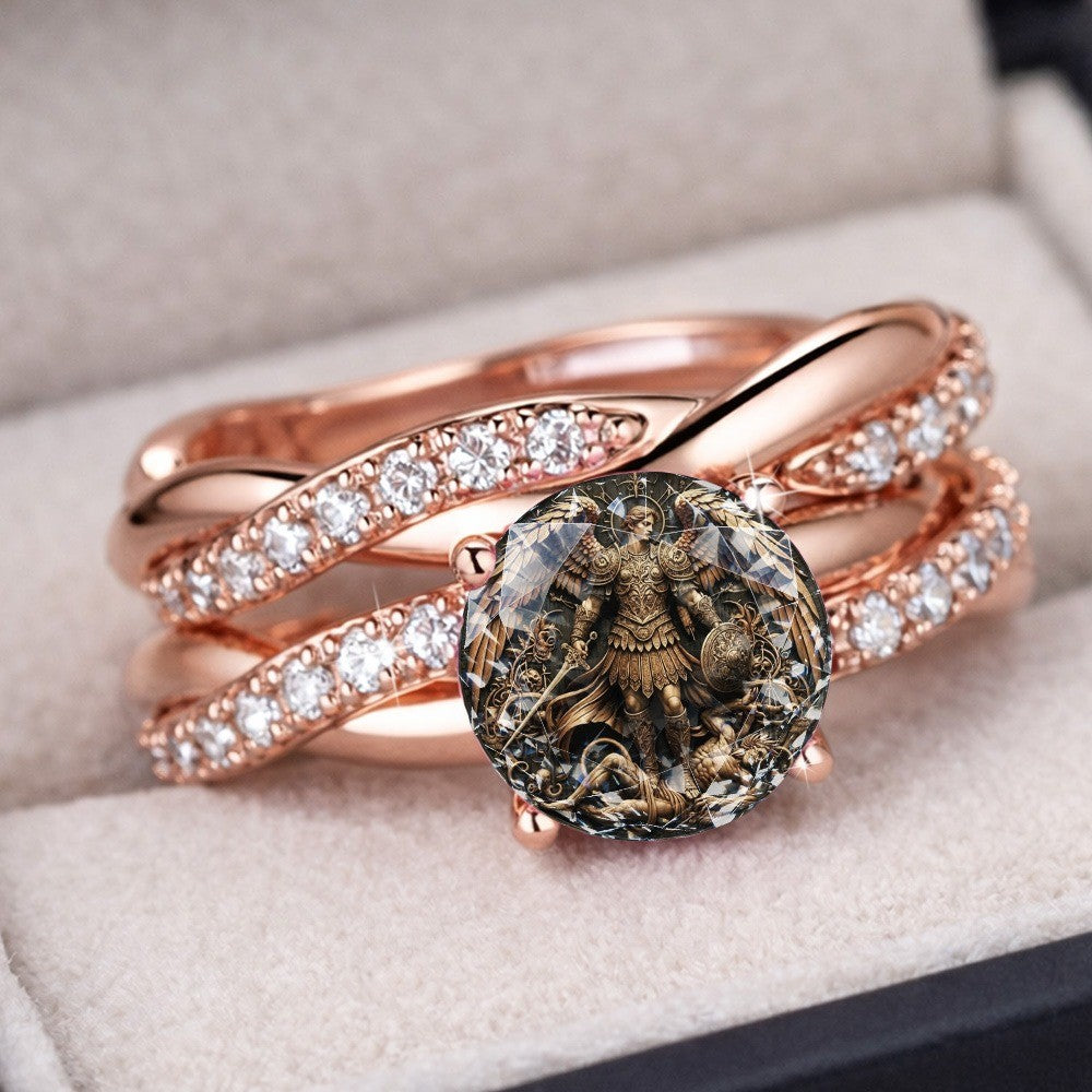 Warrior Angel Statement Ring