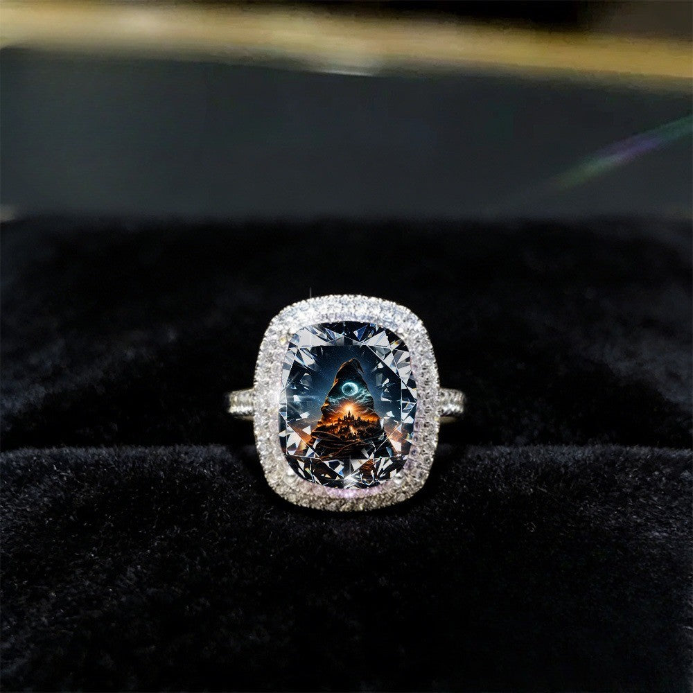 Moonlit Castle Statement Ring