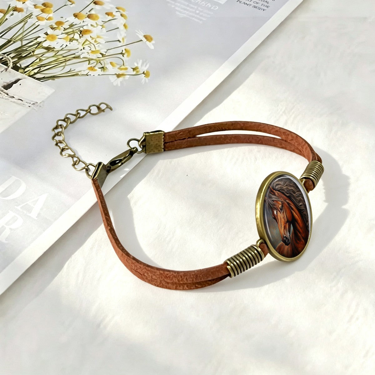 Brown Horse Portrait Bracelet